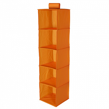 Органайзер 5 полок 30х30х120 см цвет оранжевый Org/30х30х120/orange